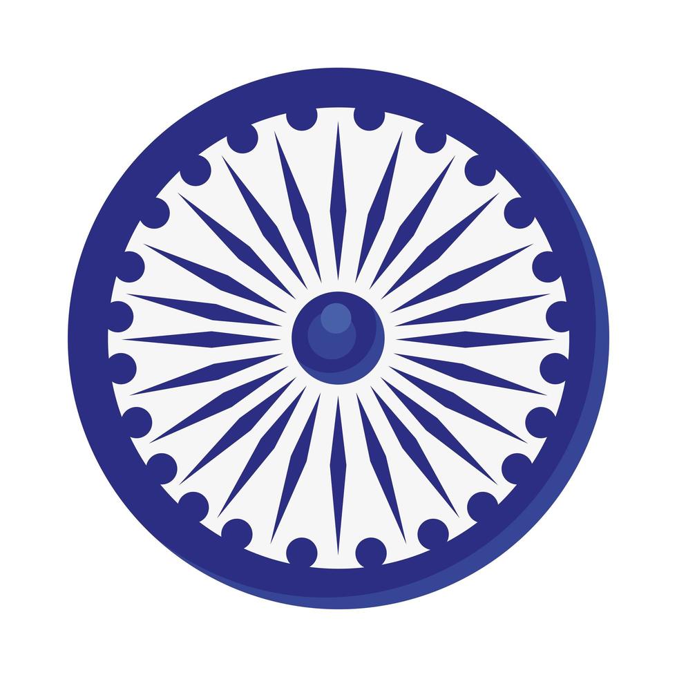 Indiase ashoka chakra vector