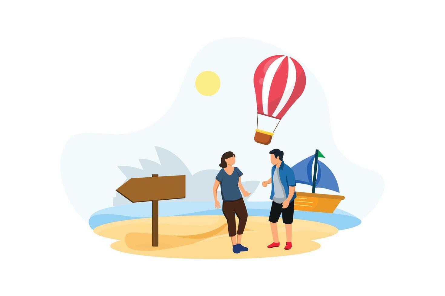 vakantie reiziger vlak ontwerp illustratie vector