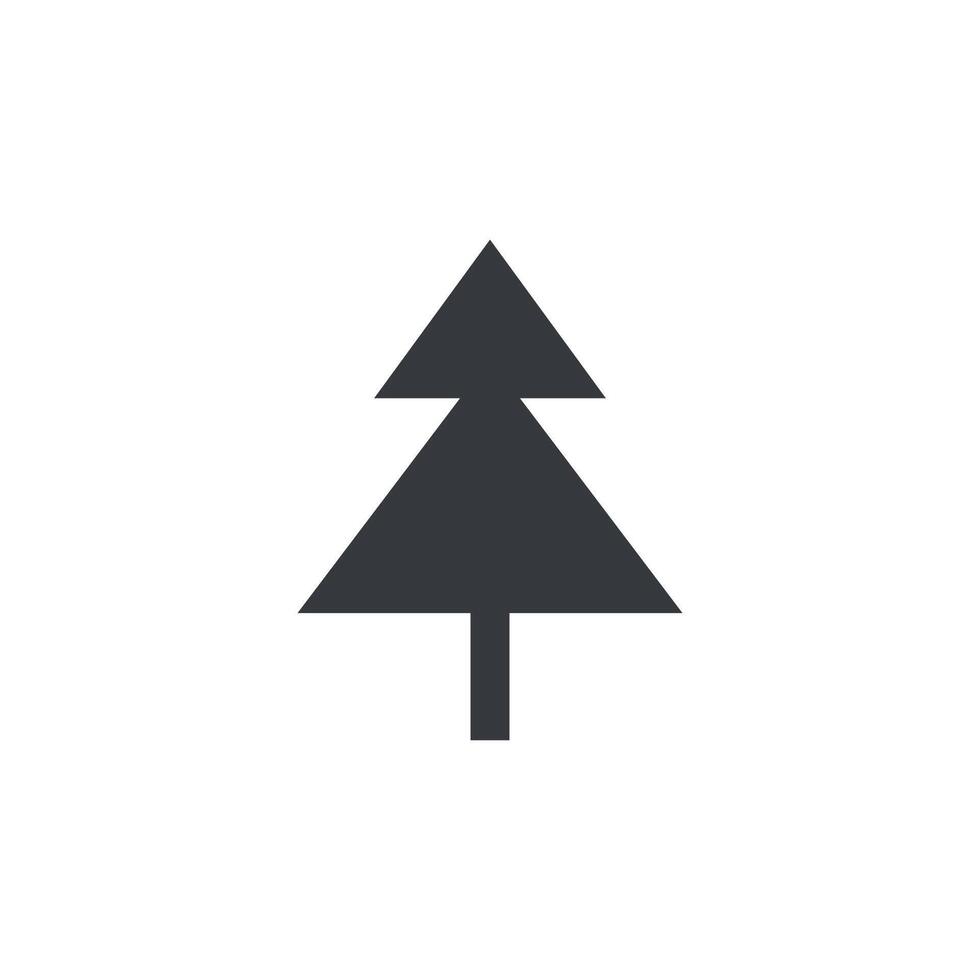 natuurlijk boom pictogram icoon, zwart boom icoon geïsoleerd Aan wit achtergrond vector