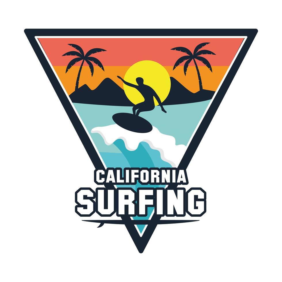 surf driehoek patch vector