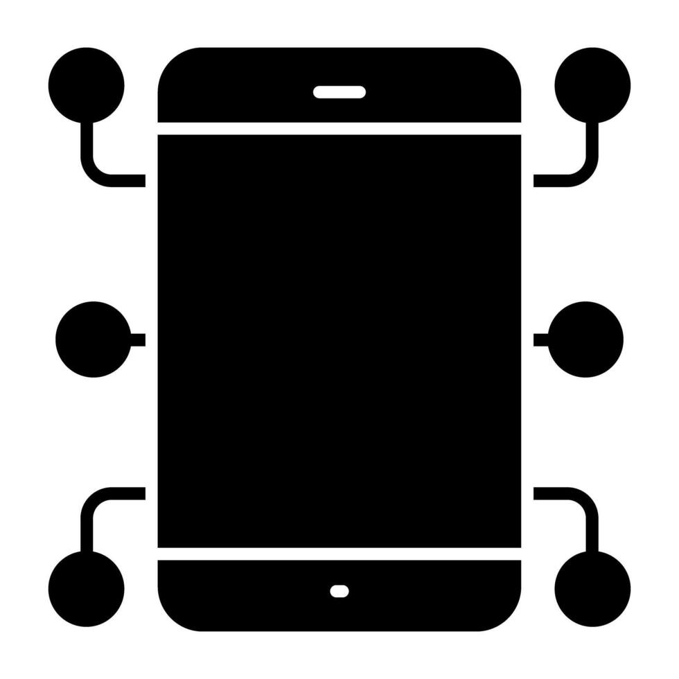 een perfect ontwerp icoon van mobiel telefoon netwerk vector