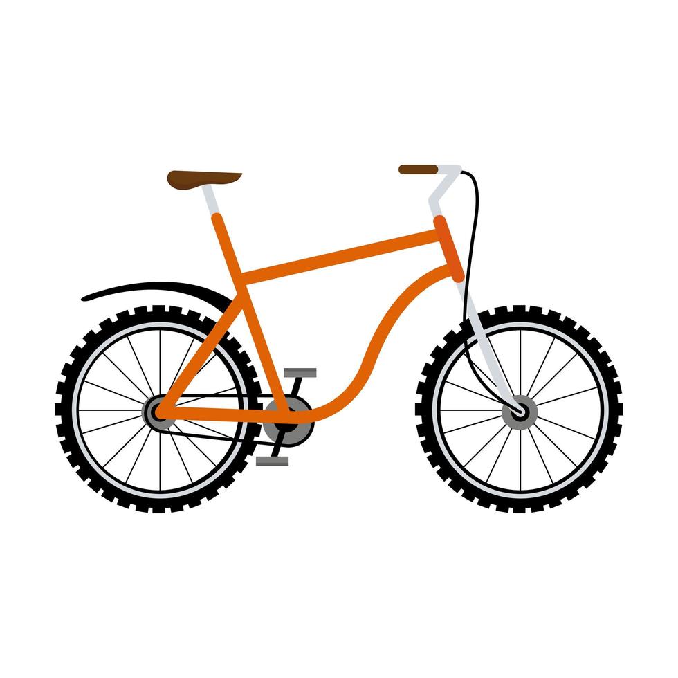 oranje fietsvoertuig vector