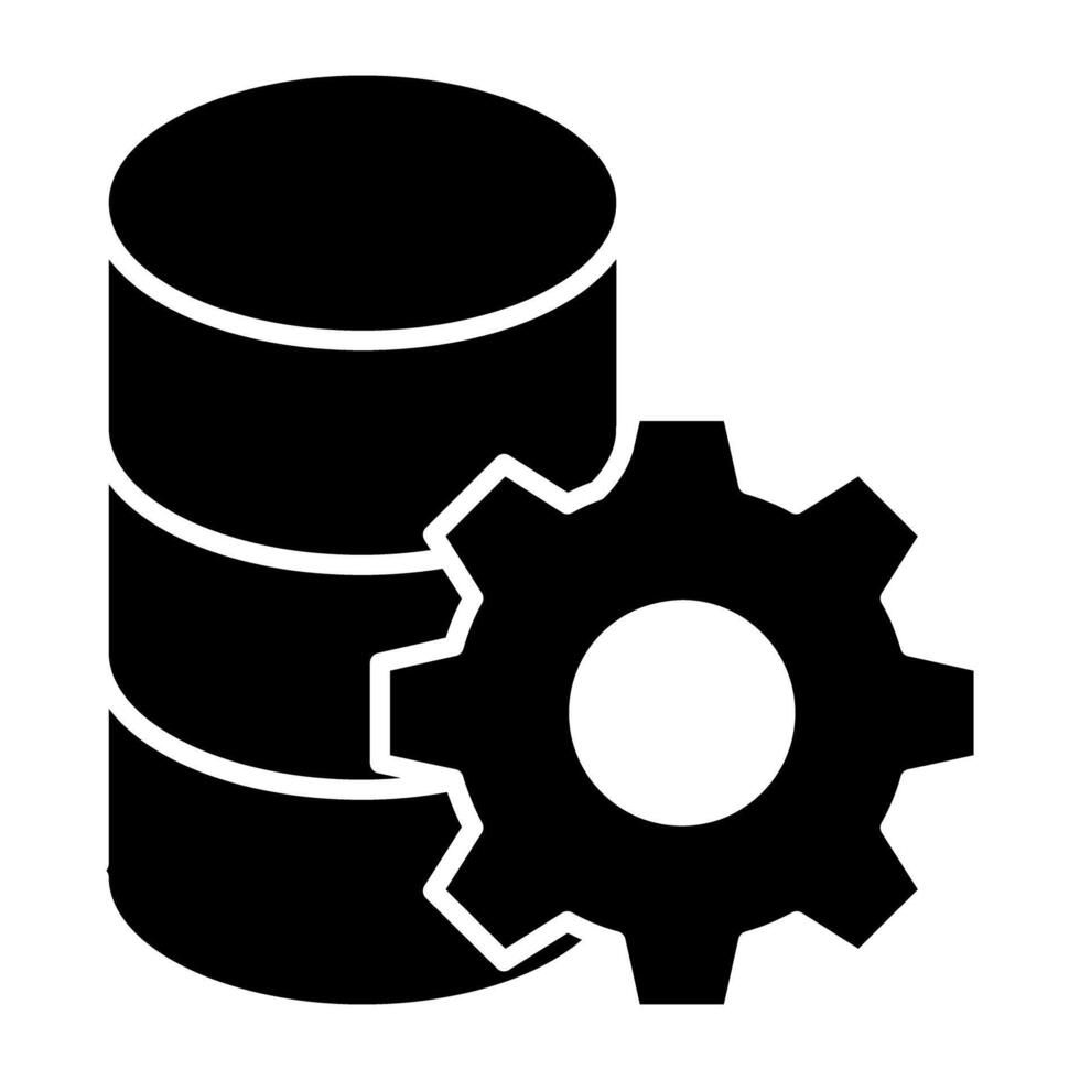 een uniek ontwerp icoon van databank instelling vector