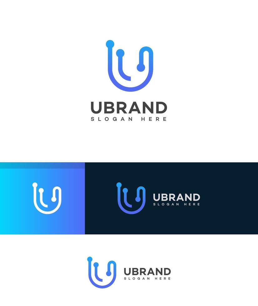 u brief logo icoon merk identiteit teken symbool sjabloon vector