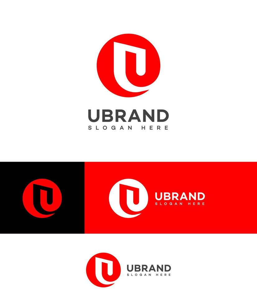 u brief logo icoon merk identiteit teken symbool sjabloon vector