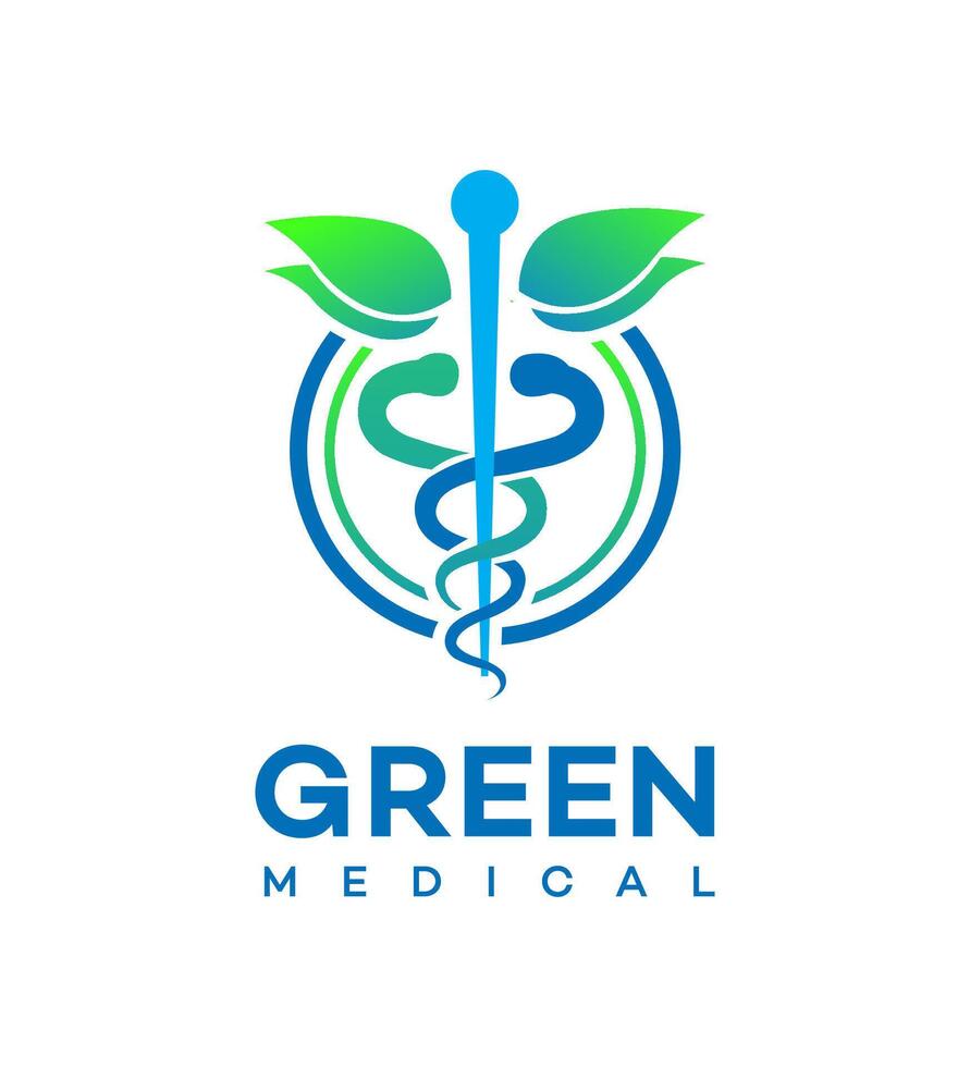 groen medisch logo icoon merk identiteit teken symbool sjabloon vector