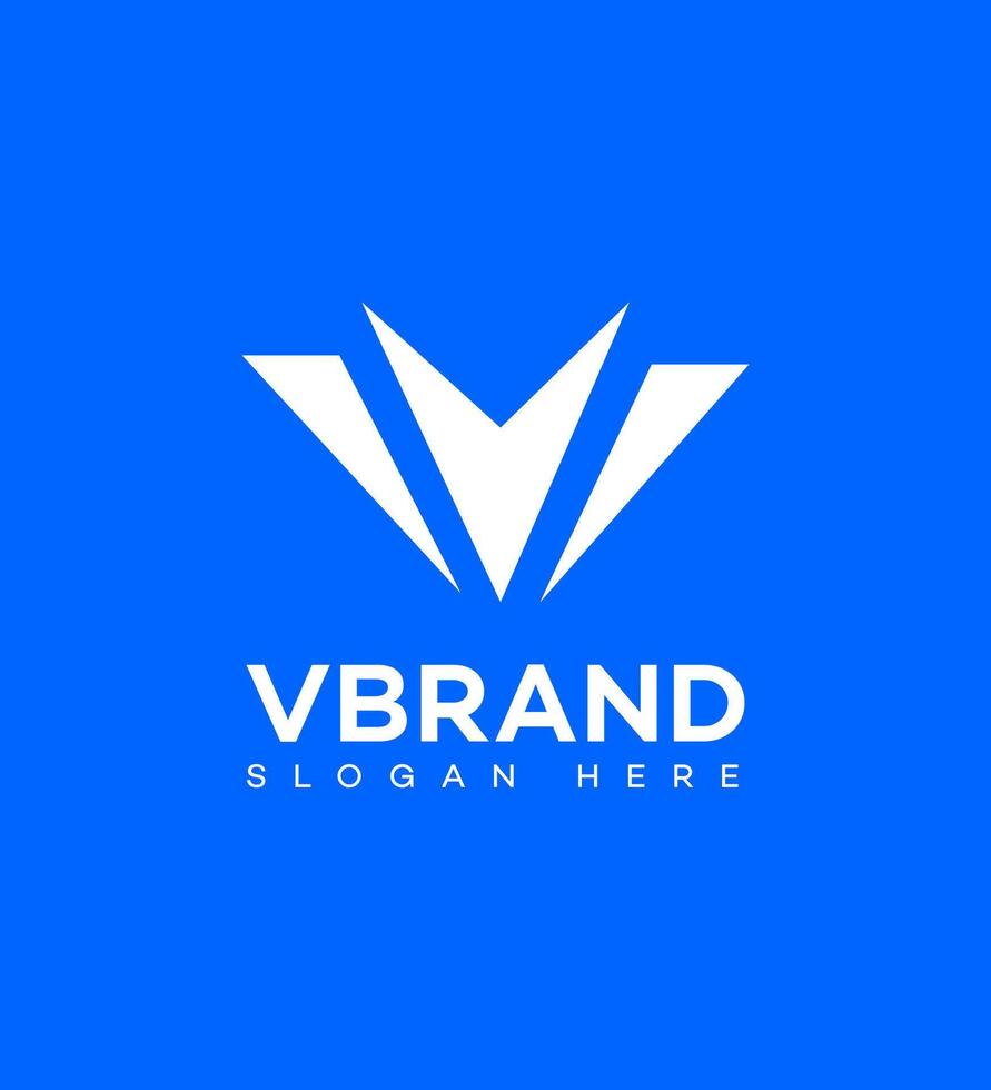 v brief logo icoon merk identiteit teken symbool sjabloon vector