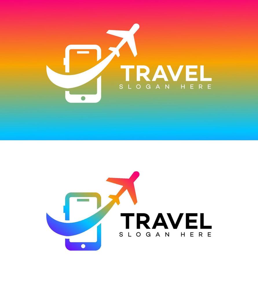 reizen app logo icoon merk identiteit teken symbool vector