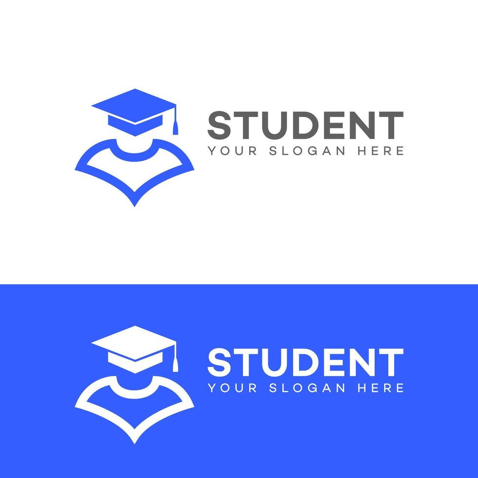 leerling logo icoon merk identiteit teken symbool sjabloon vector