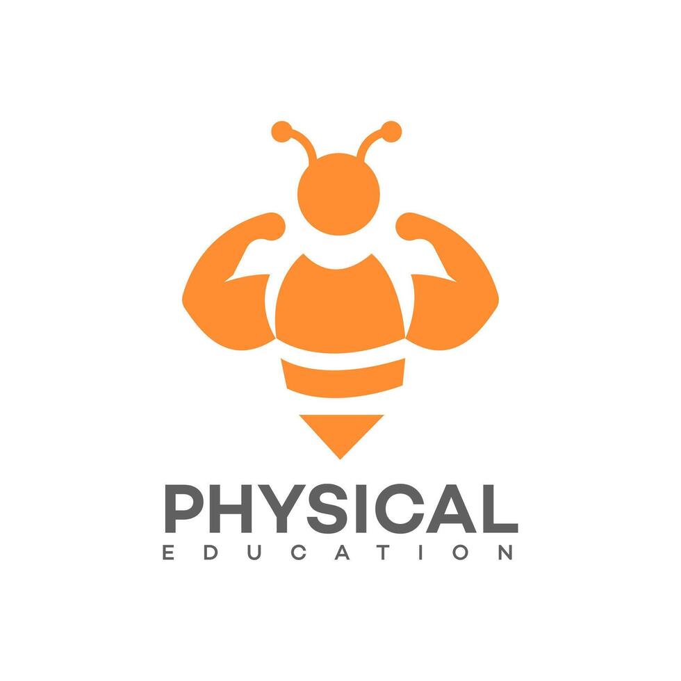 fysiek onderwijs logo icoon merk identiteit teken symbool sjabloon vector