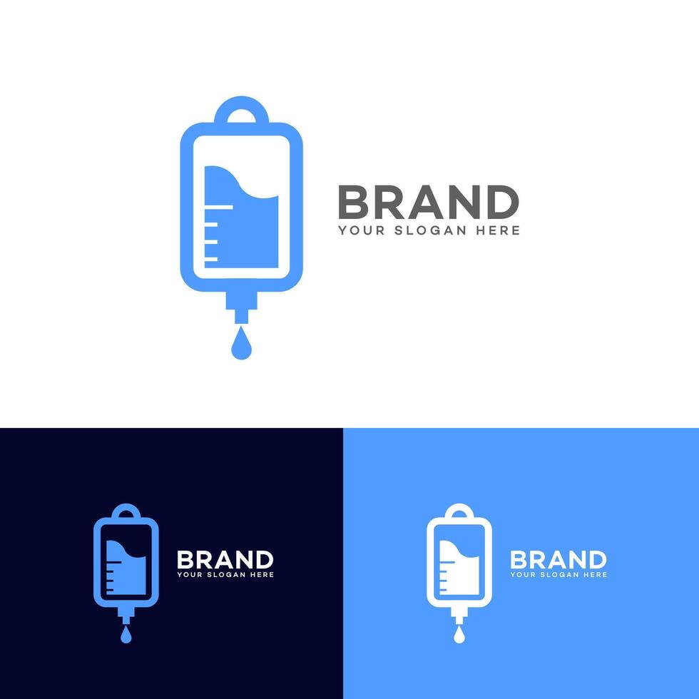 iv behandeling logo icoon merk identiteit teken symbool sjabloon vector