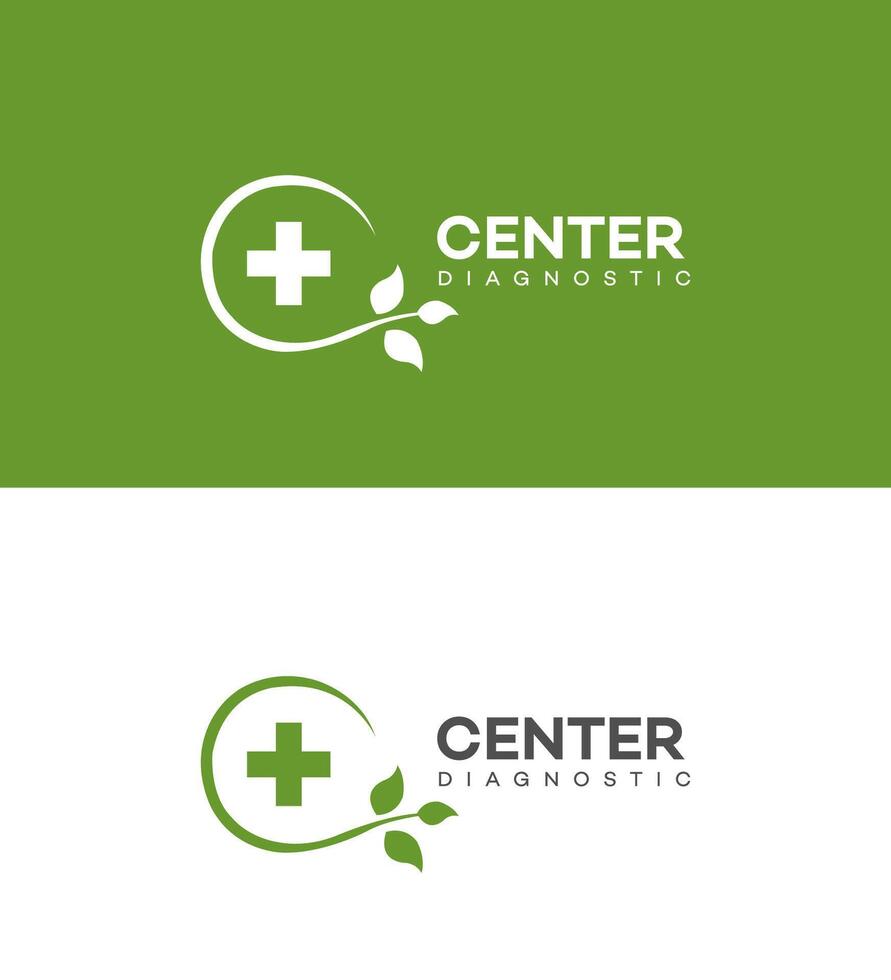 logo voor diagnostisch centrum vector