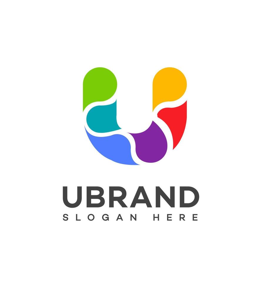 u brief logo icoon merk identiteit teken symbool sjabloon vector