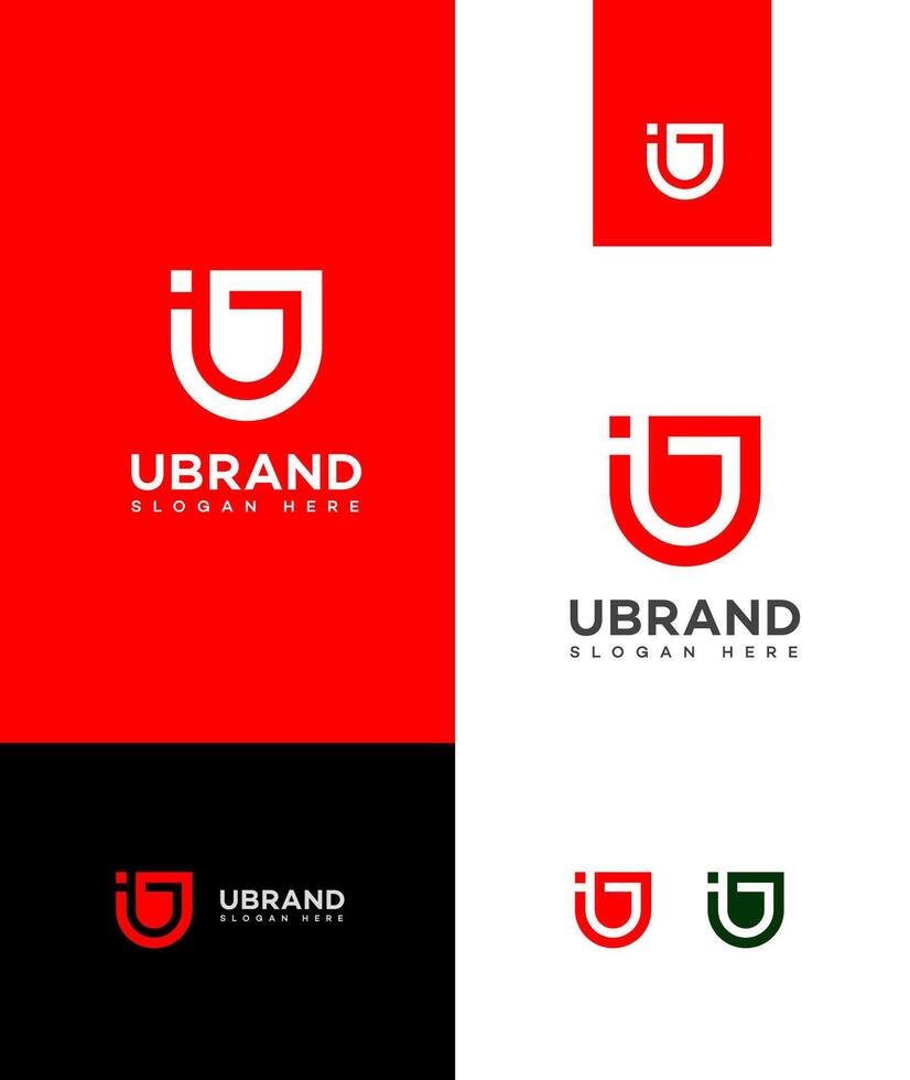 u brief logo icoon merk identiteit teken symbool sjabloon vector