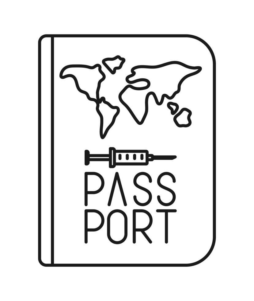 medische paspoort illustratie vector