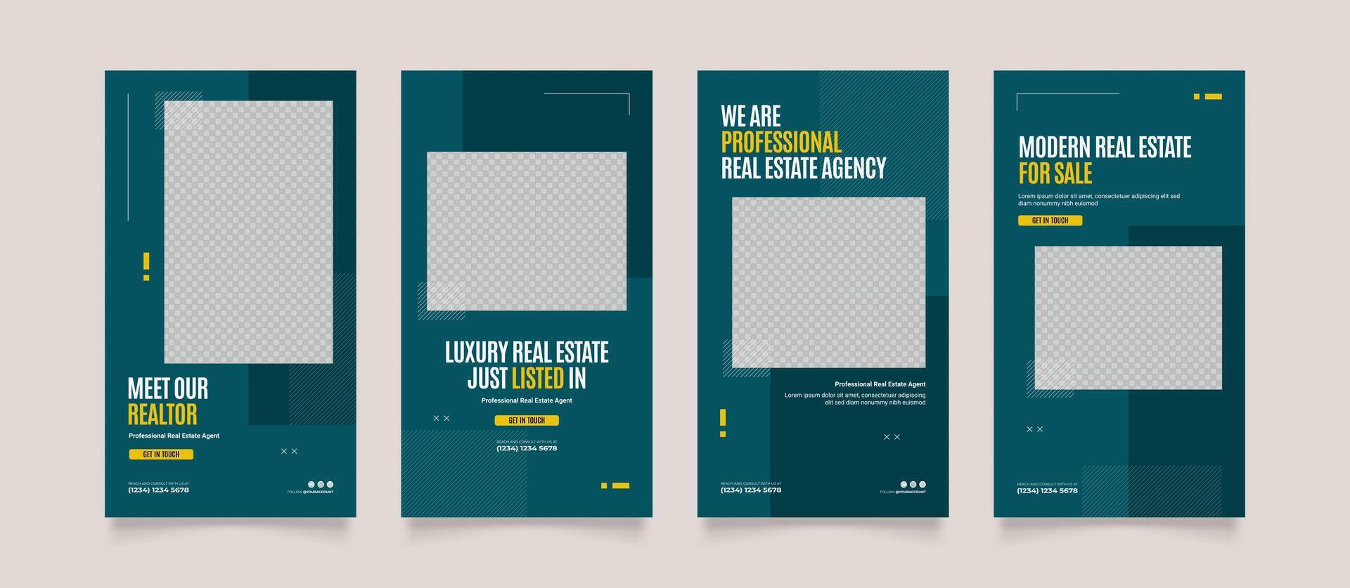 sociaal media sjabloon banier huis architectuur onderhoud Promotie. echt landgoed bureau. ten volle bewerkbare plein post kader puzzel biologisch uitverkoop poster vector