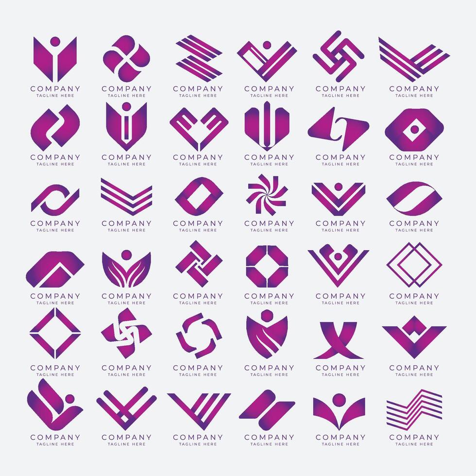 bedrijf vector logo reeks ontwerp ideeën