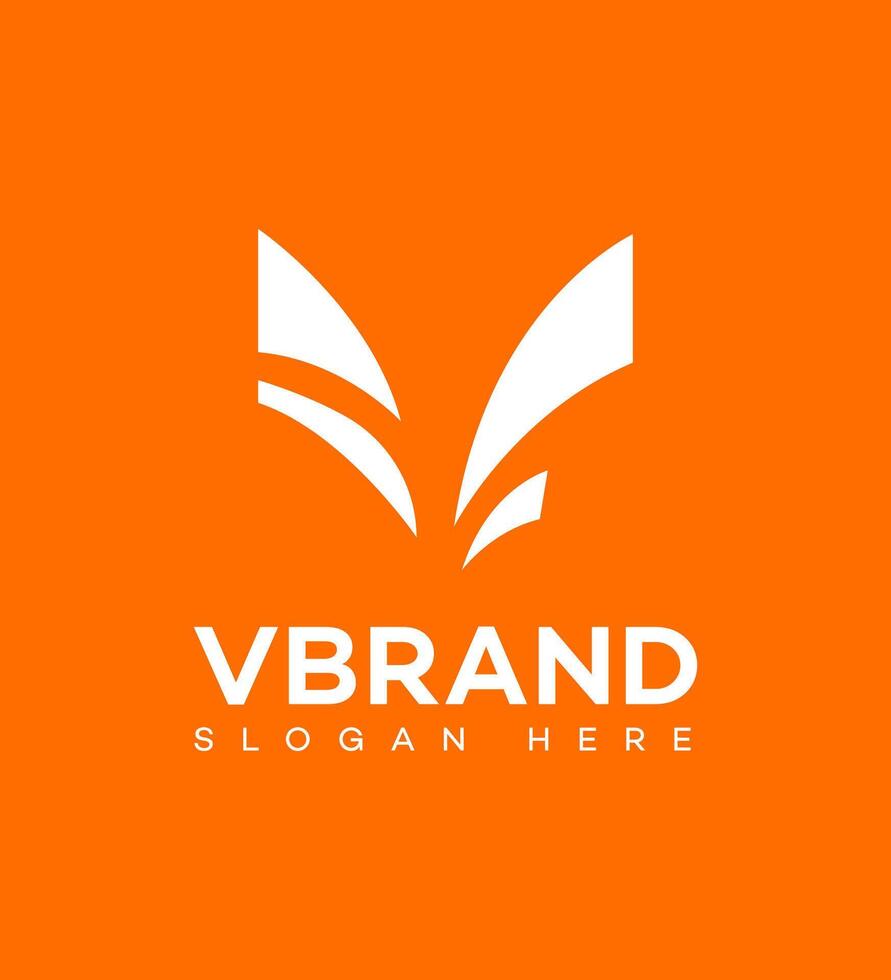 v brief logo icoon merk identiteit teken symbool sjabloon vector