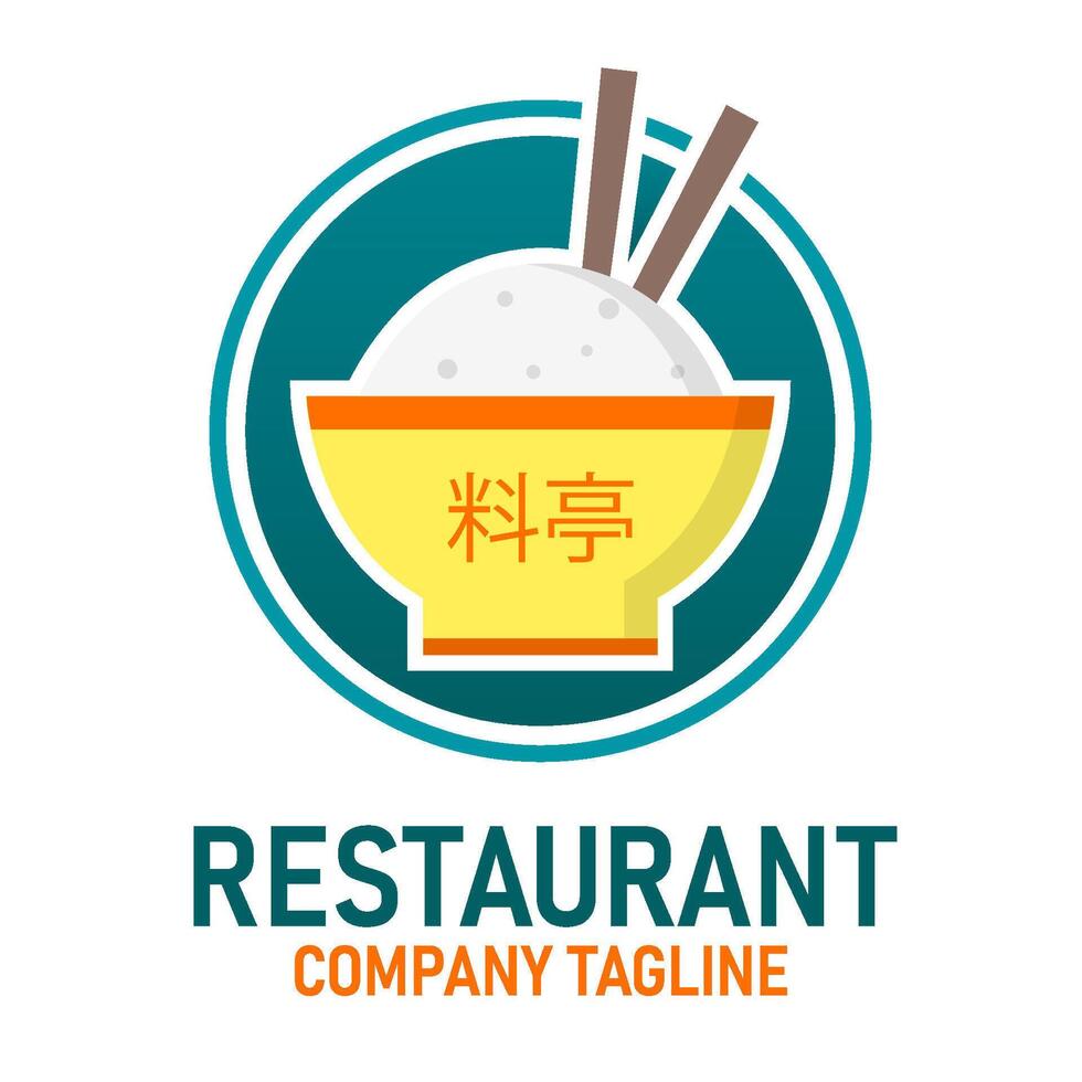 restaurant baseren logo bewerkbare vector