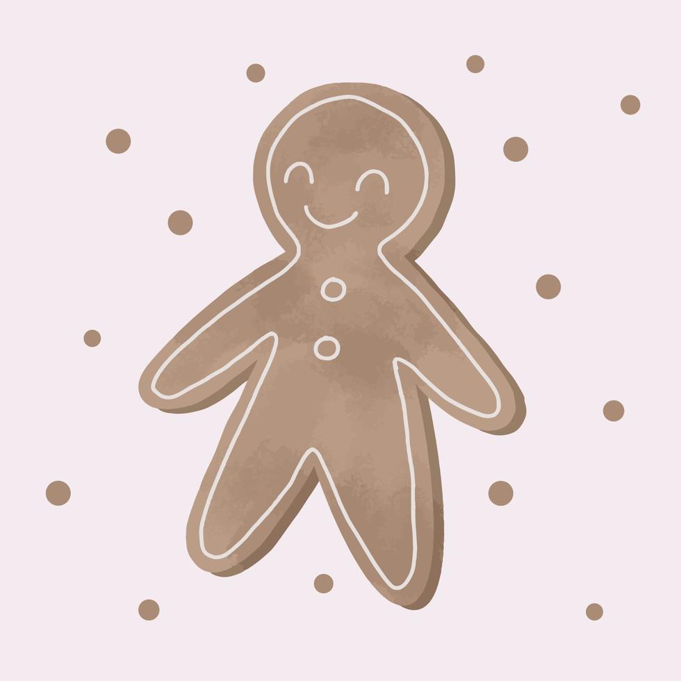 gingerbread man kersttraktaties cookie biscuit pro vectorafbeeldingen vector