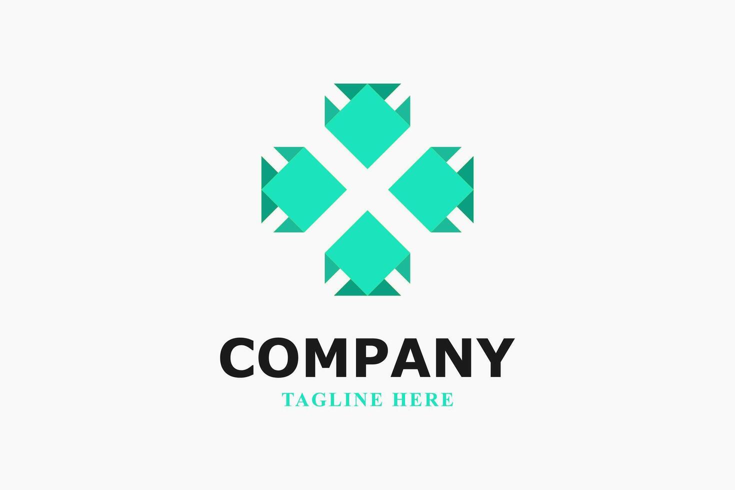 brief X en modern papier origami vis logo vector