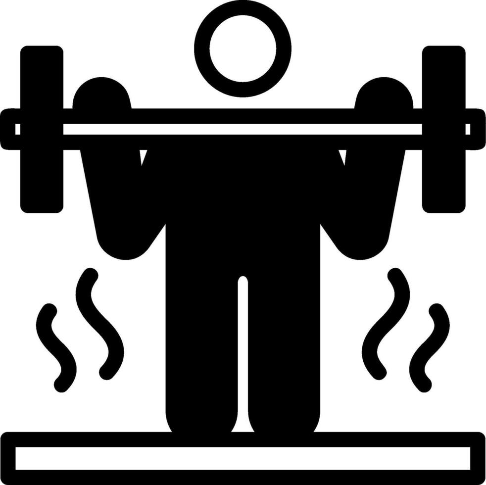 crossfit glyph icoon vector