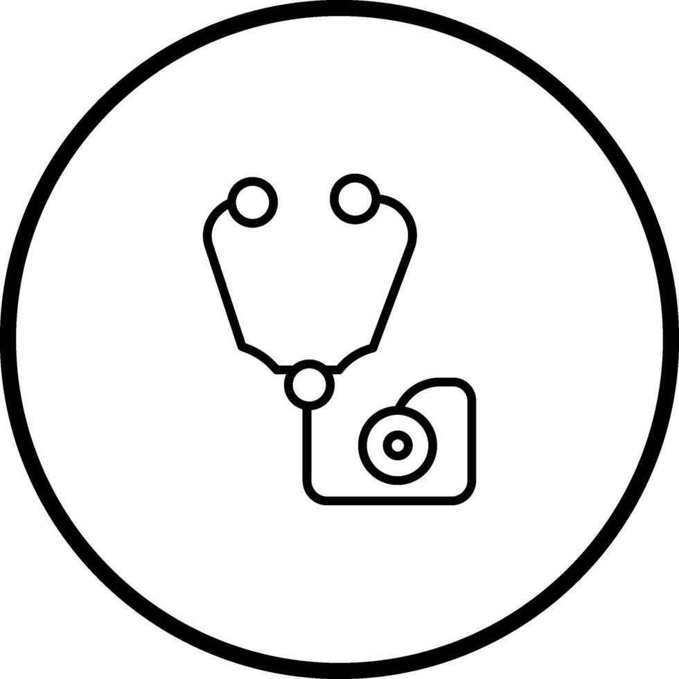 stethoscoop vector pictogram