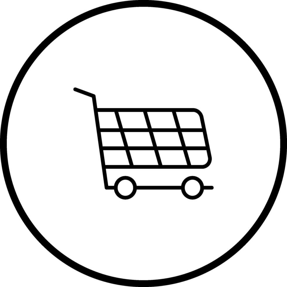 winkelwagen vector pictogram