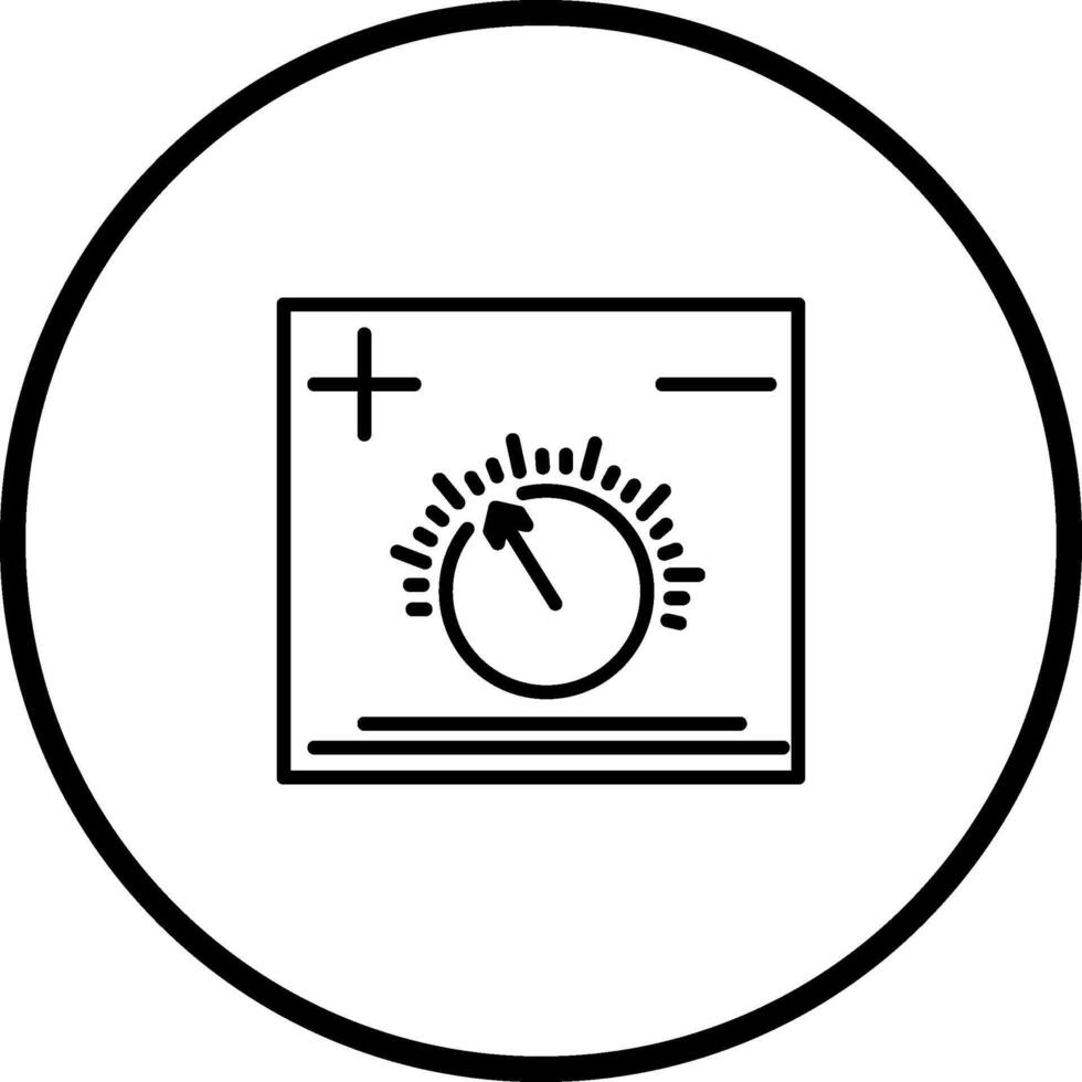 temperatuur knop vector icoon