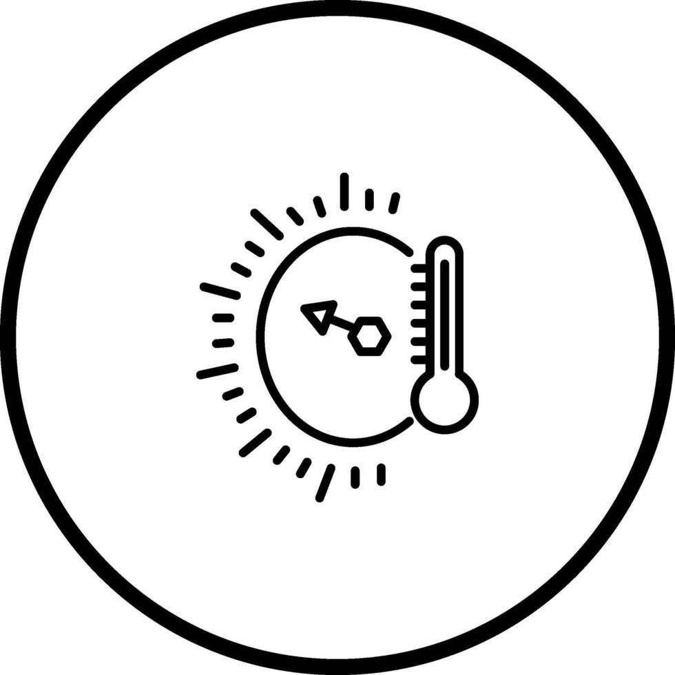 temperatuur indicator vector icoon