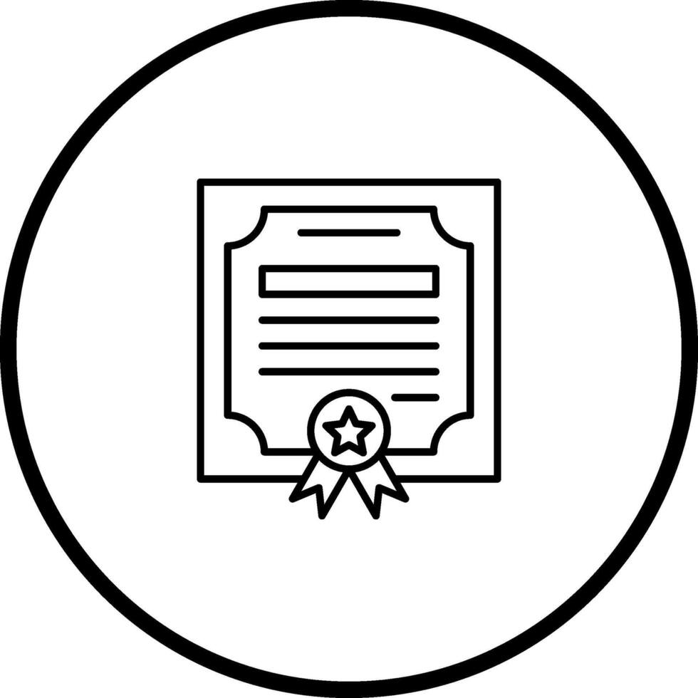 certificaat vector pictogram