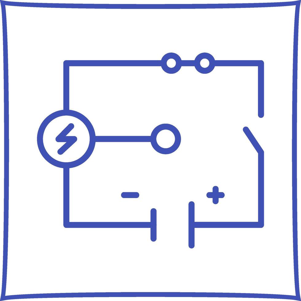 elektrisch stroomkring vector icoon