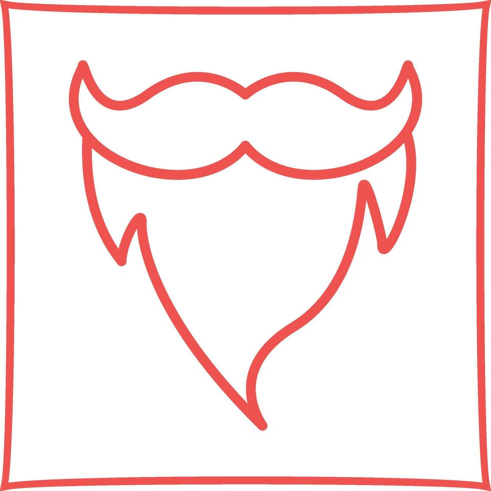 baard en snor ii vector icoon