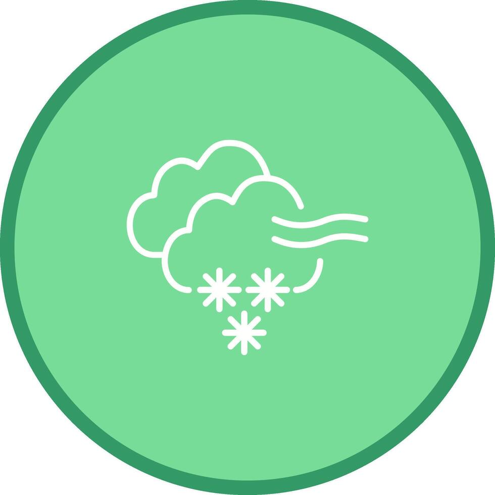 sneeuwstorm vector icoon