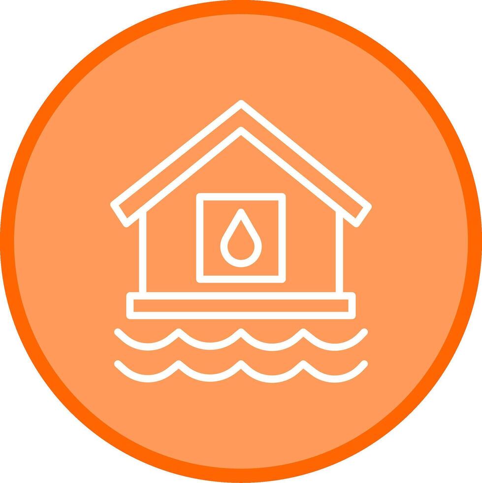 water huis vector icoon