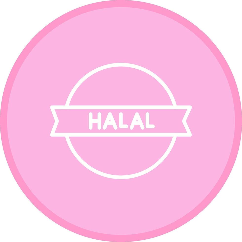 halal sticker vector icoon