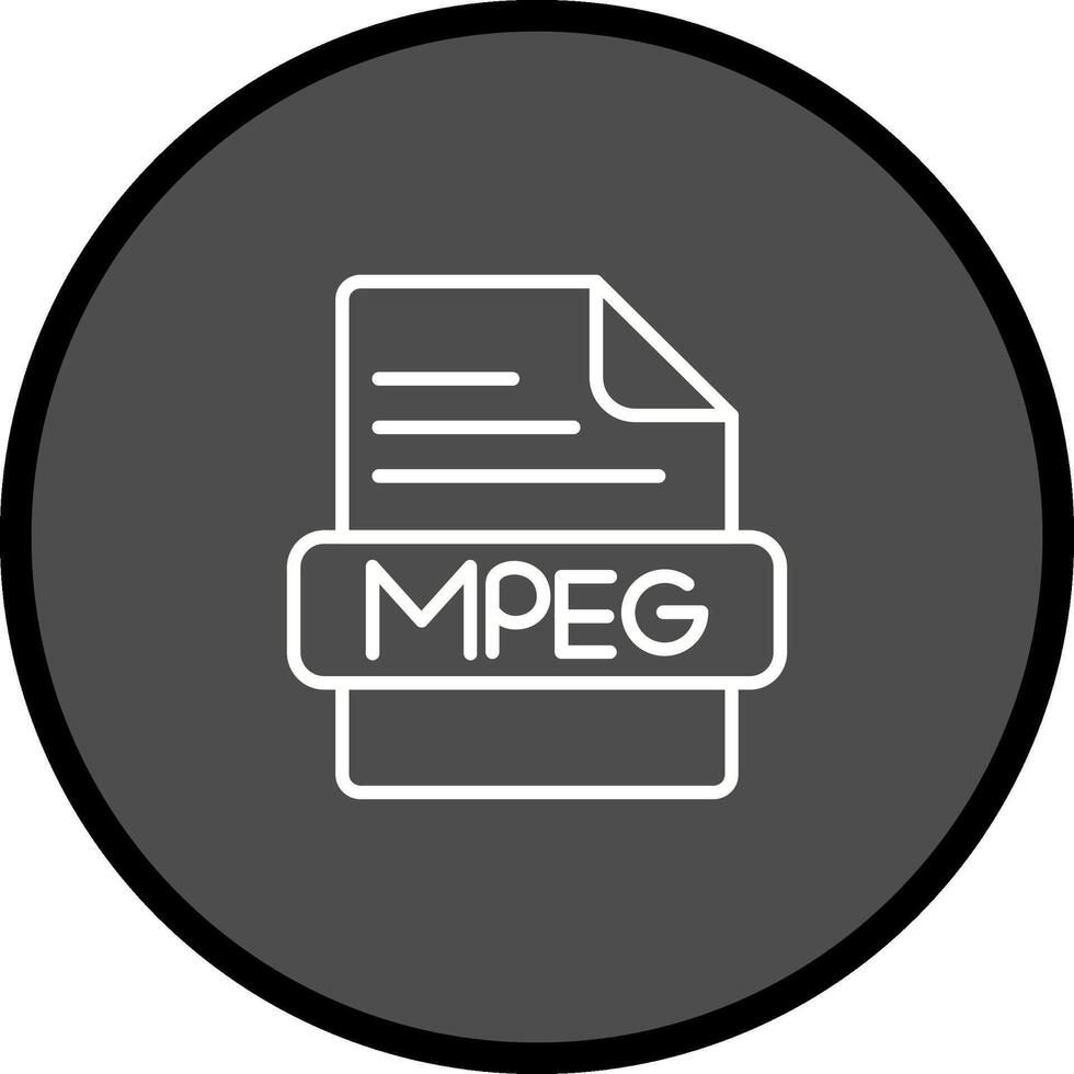 mpeg vector icoon