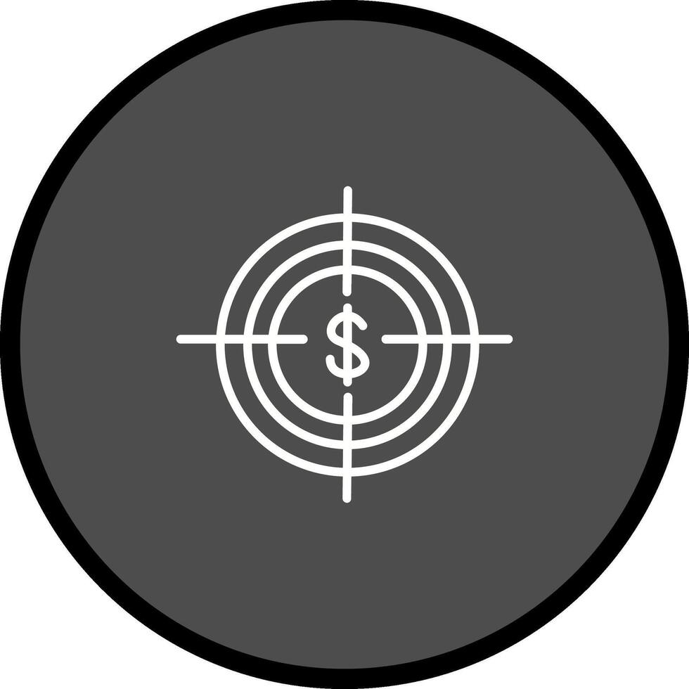 economisch doelwit vector icoon