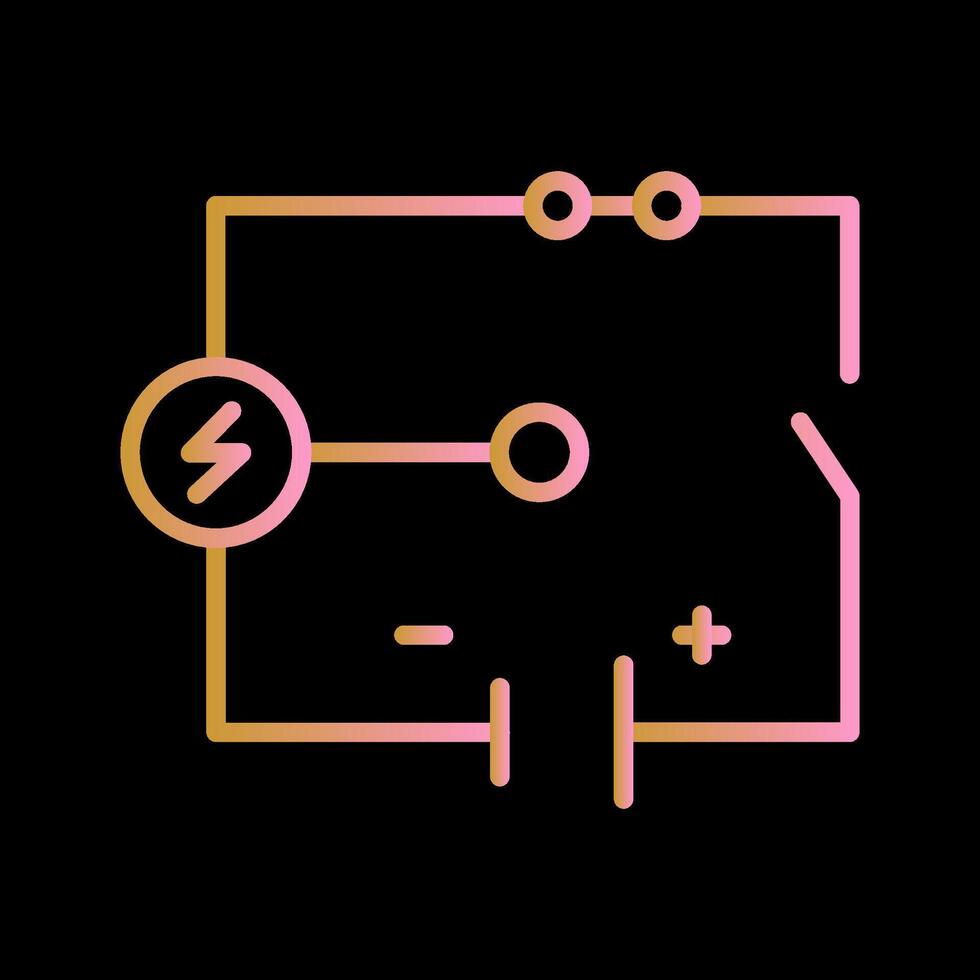 elektrisch stroomkring vector icoon