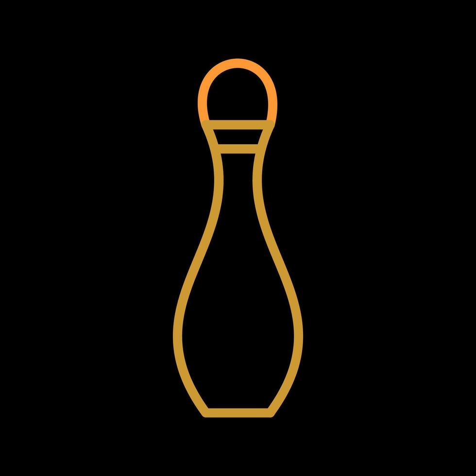 bowling pin vector icon