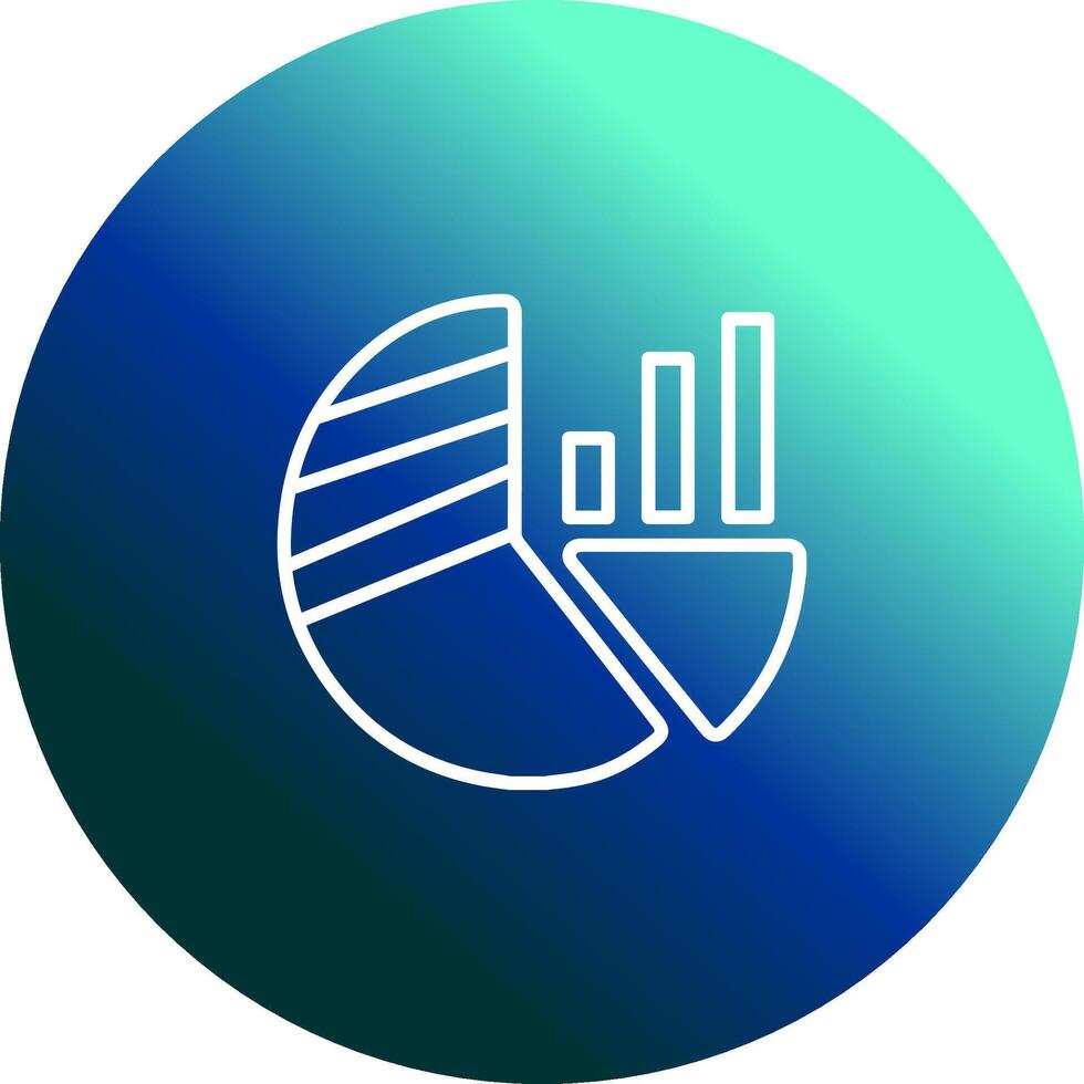 cirkeldiagram vector pictogram