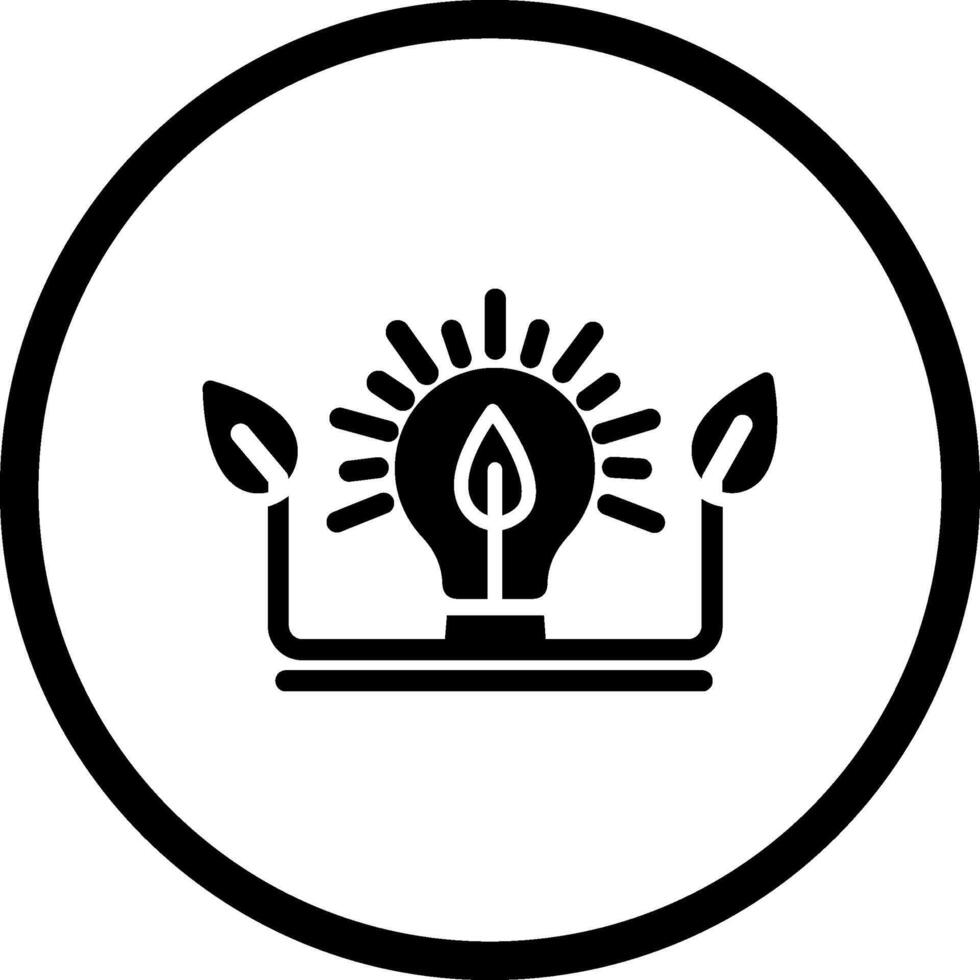 ecologie lamp vector icoon