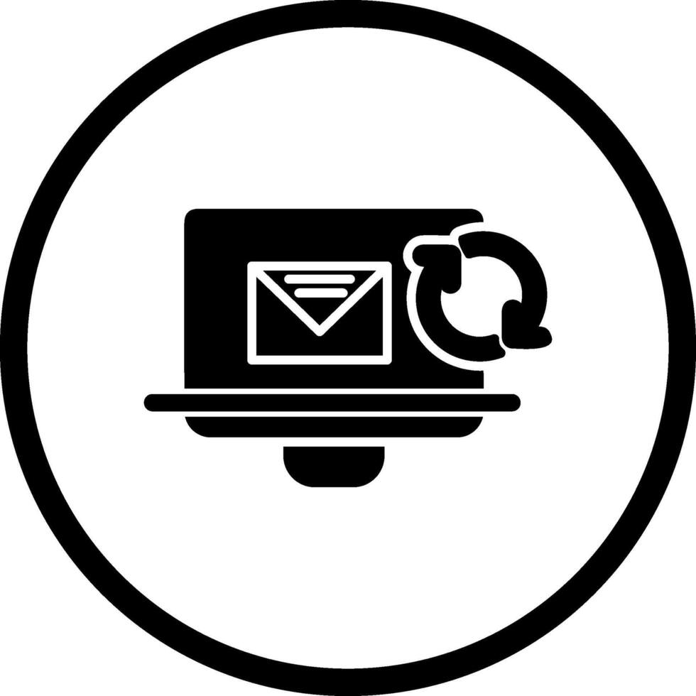 vernieuwen mail vector icoon