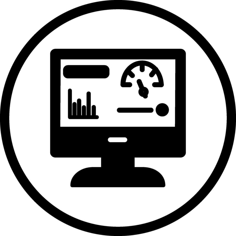 dashboard vector pictogram