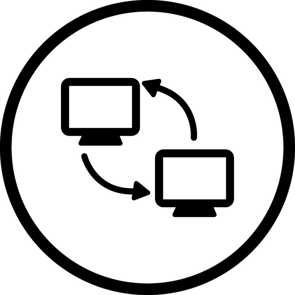 synchronisatie vector icoon