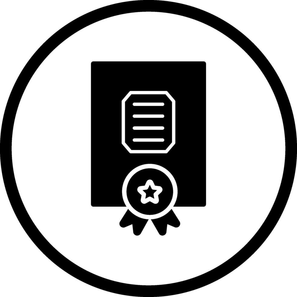 certificaat vector pictogram