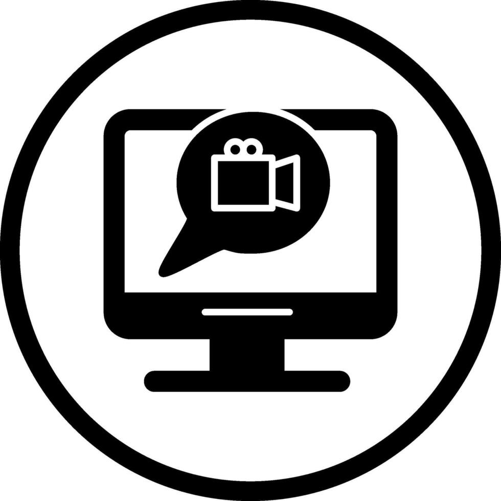 video communicatie vector icoon