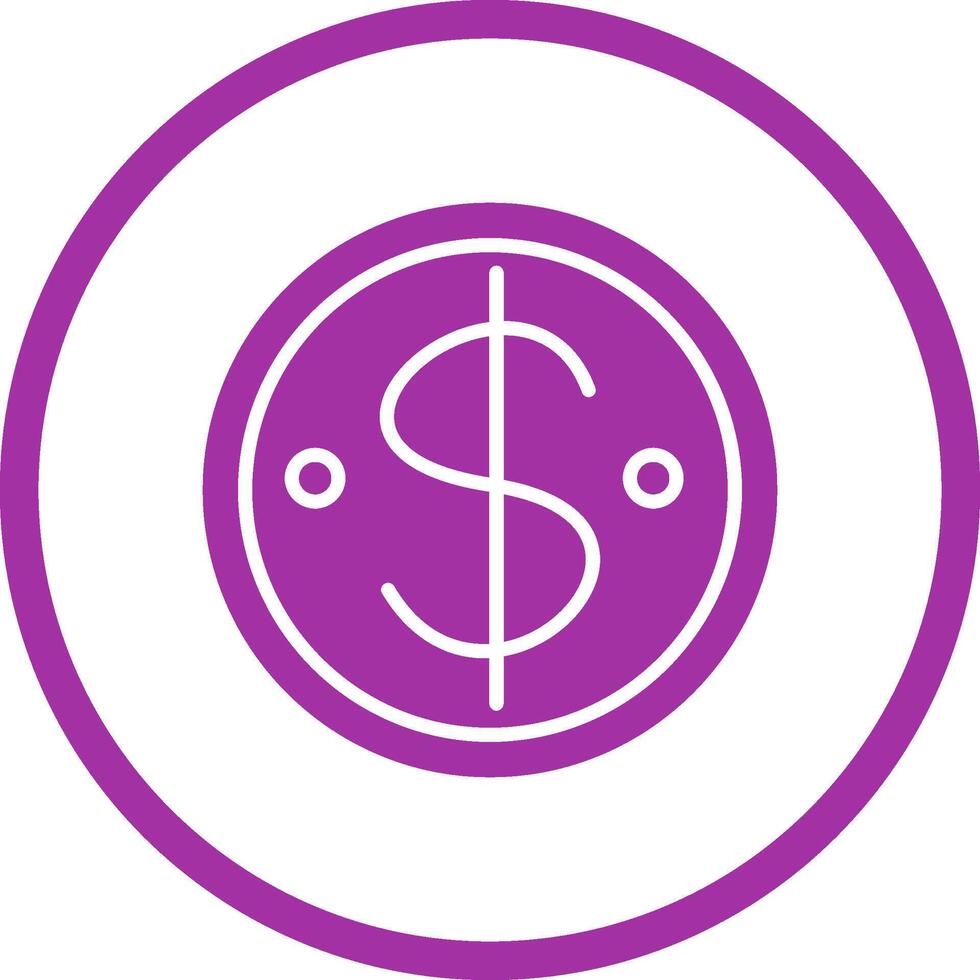 dollar munt vector pictogram