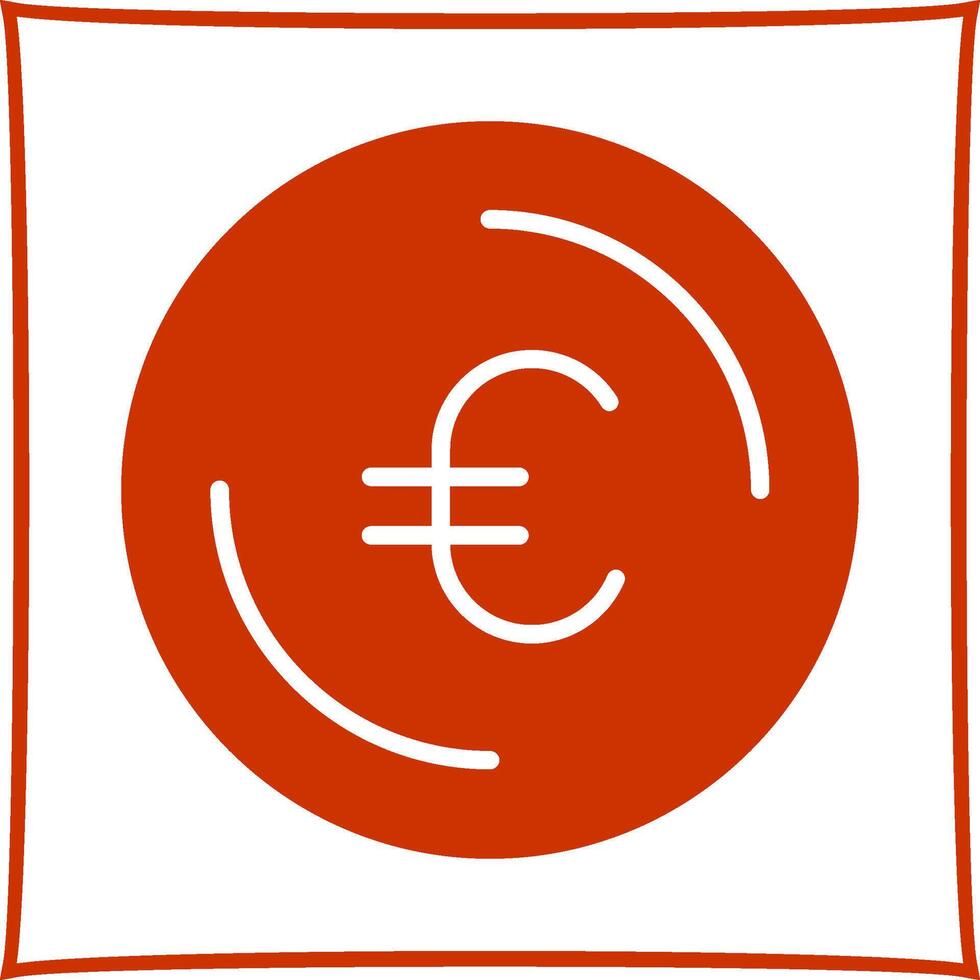 euro symbool vector icoon