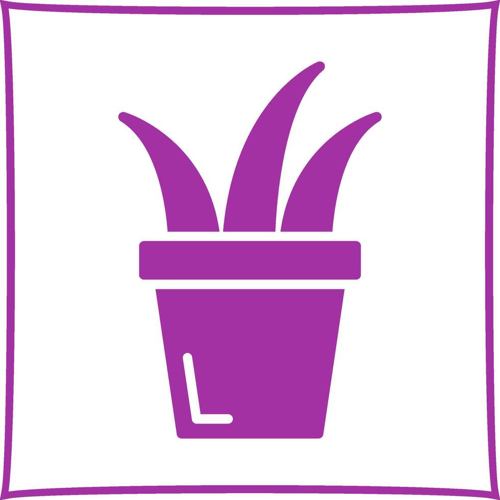 gras pot vector icoon